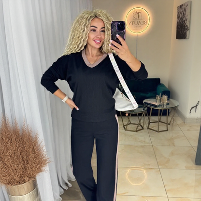 Lucy I Costume d'hiver avec col en V